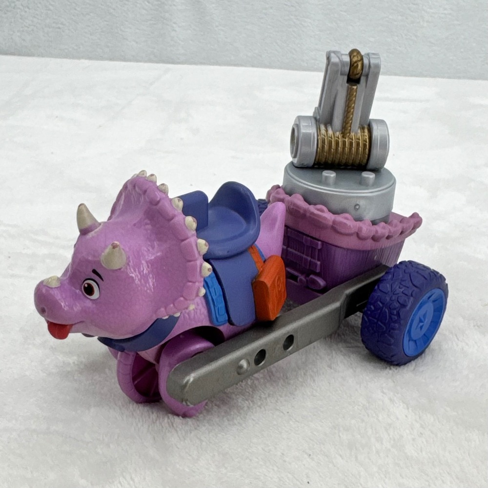 Dino Ranch Miguel and Tango's Tow Rig Vehicle Toy Purple Dinosaur  Vehicle Crane